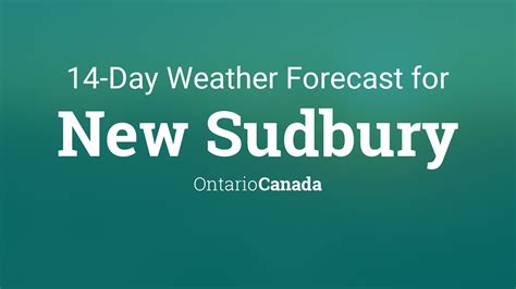 sudbury ontario weather forecast.